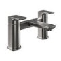 Gunmetal Grey Basin And Bath Tap Pack - Zana