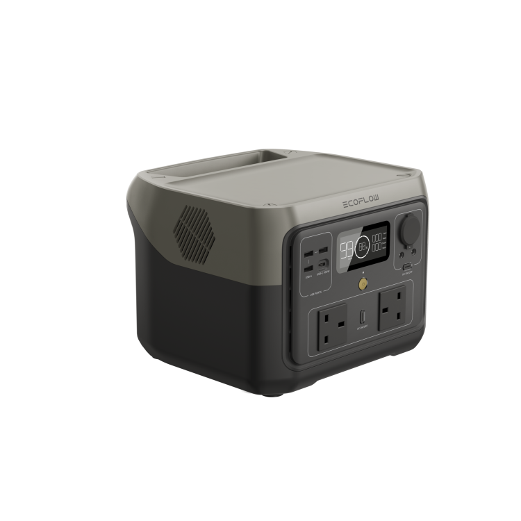 EcoFlow River 2 Max Power Station 512Wh Portable Power Bank with 110W Portable Solar Panel