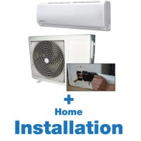9000 BTU Panasonic Powered Quick Connector Wall Mounted Split Air Conditioner + TYPICAL INSTALLATION