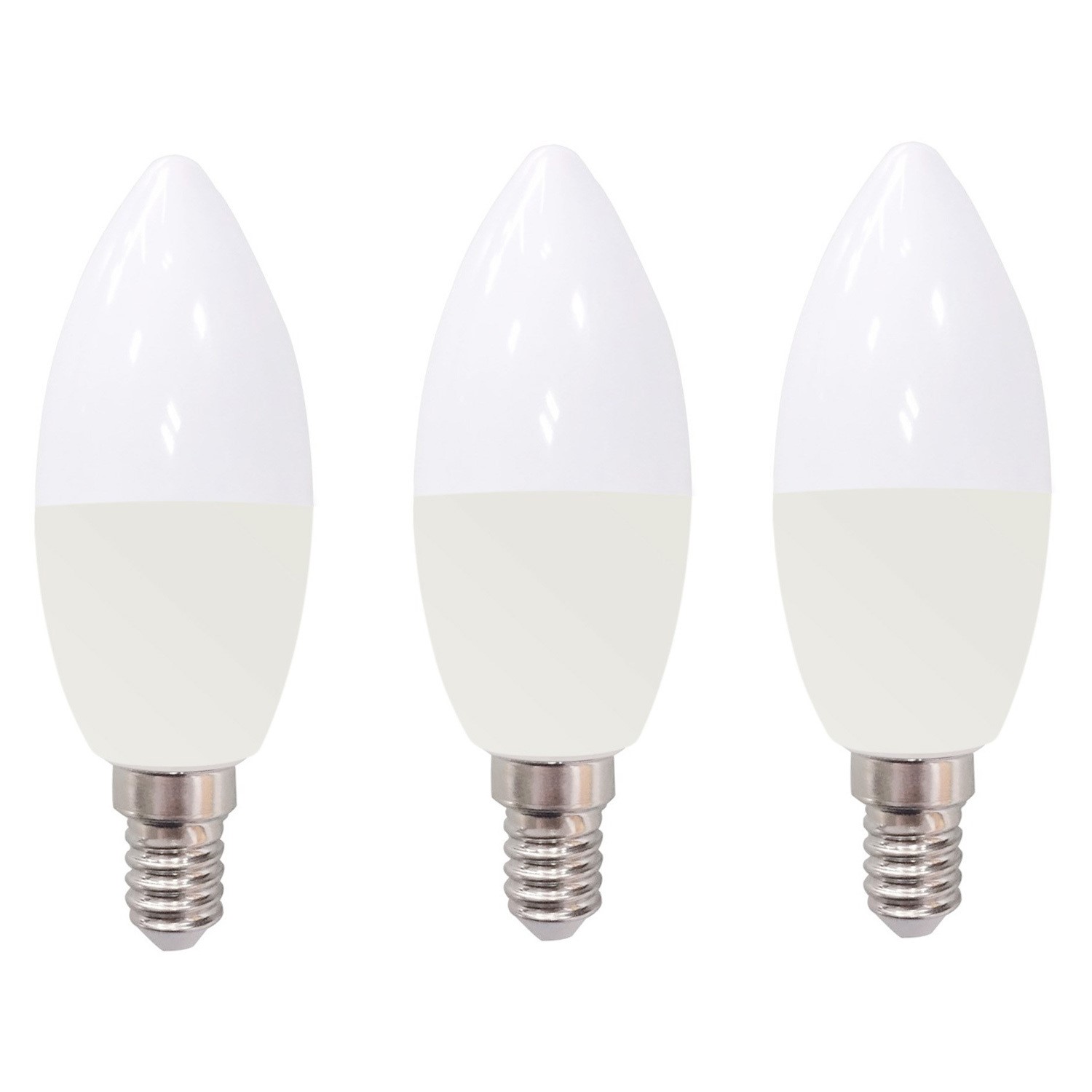 electriQ Smart dimmable colour Wifi Bulb with E14 screw ending - Alexa & Google Home compatible - 3 