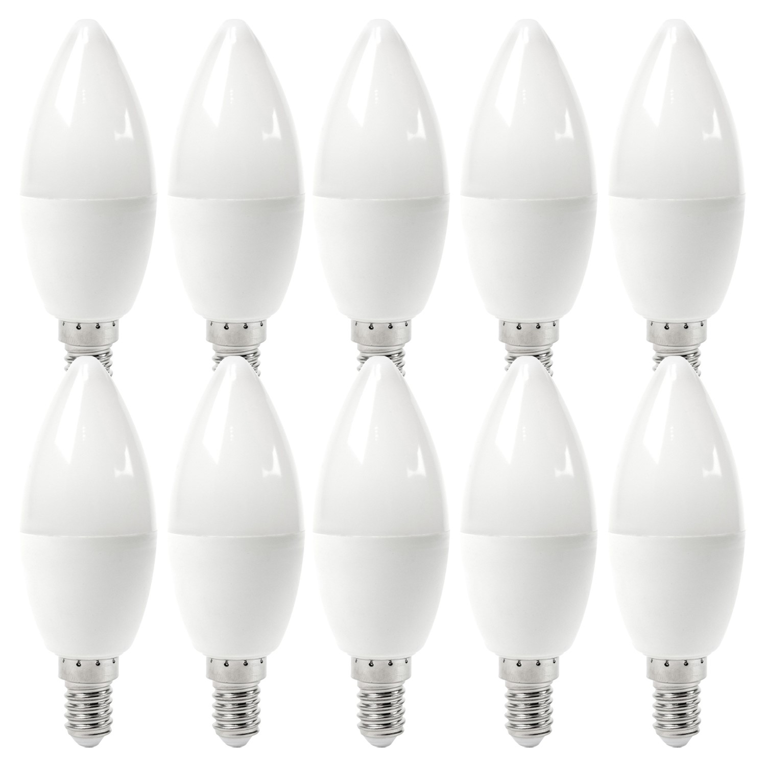 electriQ Smart dimmable colour Wifi Bulb with E14 screw ending - Alexa & Google Home compatible - 10