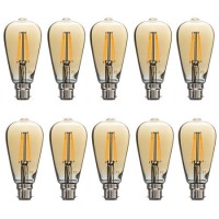 electriQ Smart dimmable Wifi filament bulb with B22 bayonet fitting - 10 Pack electriQ Smart dimmable Wifi filament bulb with B22 bayonet fitting - 10 Pack