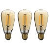 electriQ Smart dimmable Wifi filament bulb with E27 screw fitting - 3 Pack