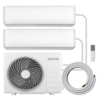 electriQ iQool Multi-Split 2 x 12000 BTU Split Air Conditioner with Heat Pump and Full Installation Included
