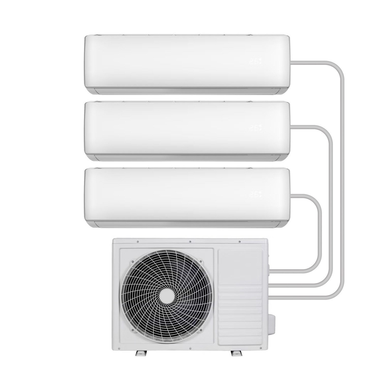 Iqool electriQ iQool Multi-Split 3 x 9000 BTU Smart Wall Mounted Air ...