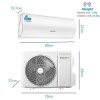 electriQ IQool Plus 12000 BTU Smart A+++ Wall Split Air Conditioner with Wall Bracket and Full Installation Included