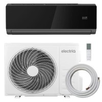 electriQ iQool 24000 BTU WiFi Smart A++ Split Air Conditioner with Heat Pump - Black and Full Installation Included