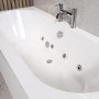 Double Ended Whirlpool Spa Bath with 8 Chrome Whirlpool Jets 1700 x 750mm - Burford