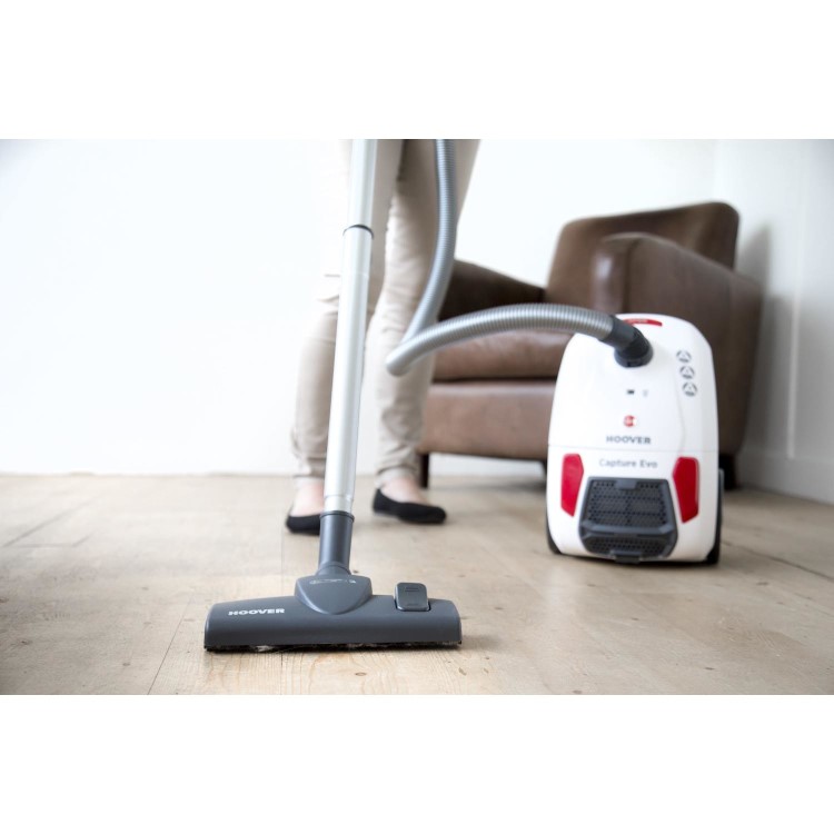 Hoover BV71CP10 Capture Evo 700W Bagged Cylinder Vacuum Cleaner - White