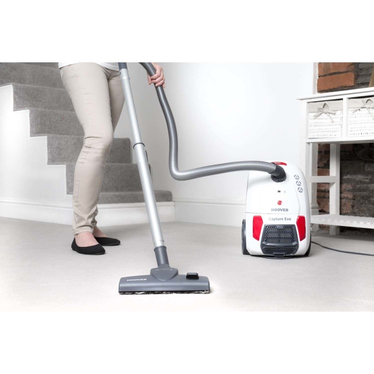 Hoover BV71CP10 Capture Evo 700W Bagged Cylinder Vacuum Cleaner - White