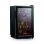 Refurbished Baumatic BW18BL Freestanding 18 Bottle Beverage Centre Black With Smoked Black Glass