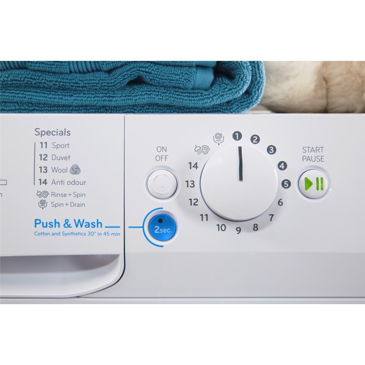 Indesit BWA81283XW Innex 8kg 1200rpm Freestanding Washing Machine White