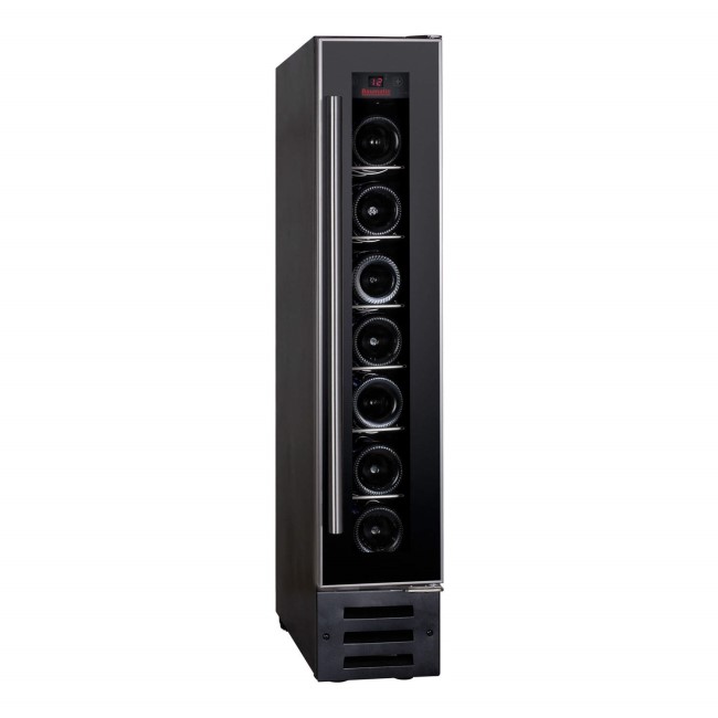 Baumatic BWC155SS 15cm Wide Wine Cooler Black With Stainless Steel