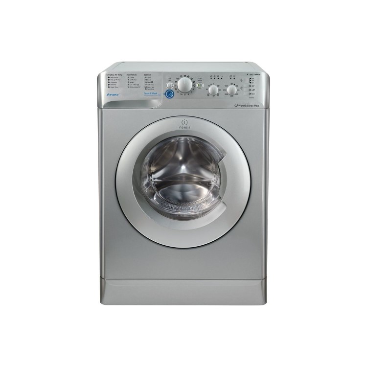 GRADE A2 - Indesit BWC61452S Innex 6kg 1400rpm Freestanding Washing Machine - Silver