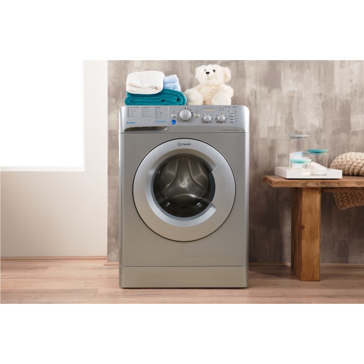 GRADE A2 - Indesit BWC61452S Innex 6kg 1400rpm Freestanding Washing Machine - Silver