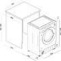 GRADE A1 - Baumatic BWDI1485D-80 8kg Wash 5kg Dry 1400rpm Integrated Washer Dryer