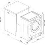 GRADE A2 - Baumatic BWDI1485D-80 8kg Wash 5kg Dry 1400rpm Integrated Washer Dryer - White