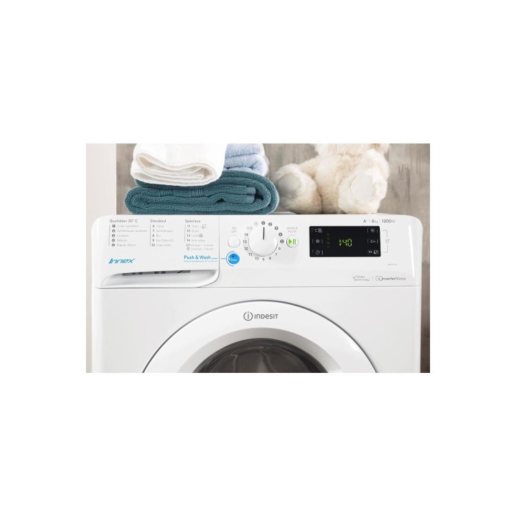 GRADE A1 - Indesit BWE91484XW Innex 9kg 1400rpm Freestanding Washing Machine - White