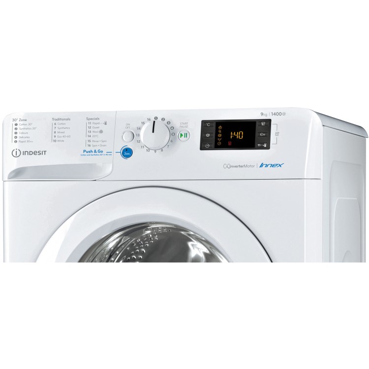 Refurbished Indesit Innex BWE91485XWUKN Freestanding 9KG 1400 Spin Washing Machine White