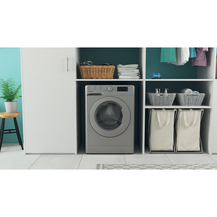 Indesit Innex 9kg 1400rpm Washing Machine - Silver