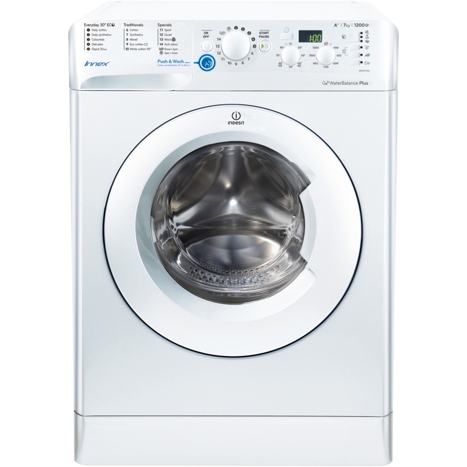Indesit BWSD71252WUK Innex 7kg 1200rpm Freestanding Washing Machine