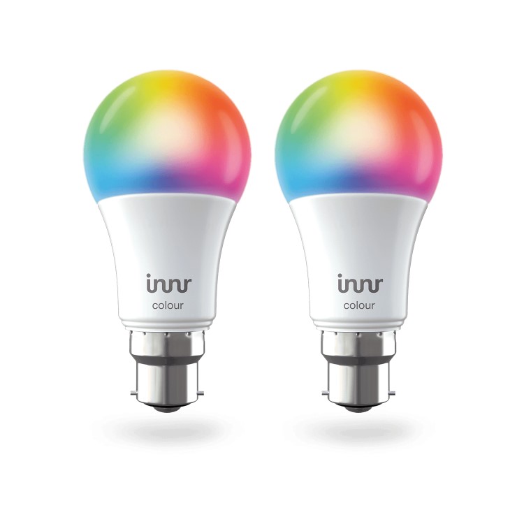 Innr Smart Bulb B22 Colour 806lm Zigbee 3.0 - 2 Pack