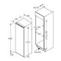 Amica 204 Litre Upright Integrated Freezer