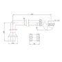Brushed Bronze Traditional Exposed Shallow Seal Bath Trap & Pipe - Park Royal