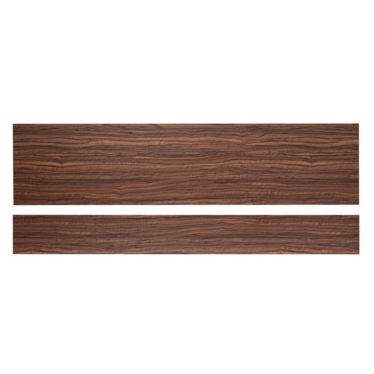 Walnut Finished 1600 Height Adjustable Panel with Plinth
