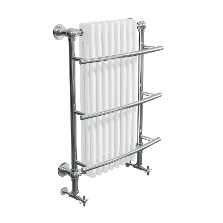 Huntington Wall Hung Traditional Bathroom Towel Radiator - 1000 x 630mm