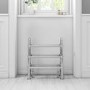 Camden Floorstanding Traditional Heated Double Towel Rail - 778 x 683mm