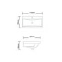 Auckland 600mm Wall Mounted Basin