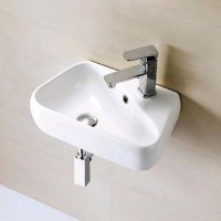 Eton Wall Hung Cloakroom Basin Left Handed