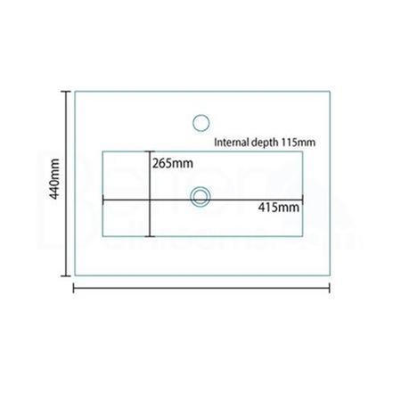 Cuba Semi Recessed Vanity Basin
