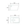 Bali Wall Hung Bidet One Tap Hole