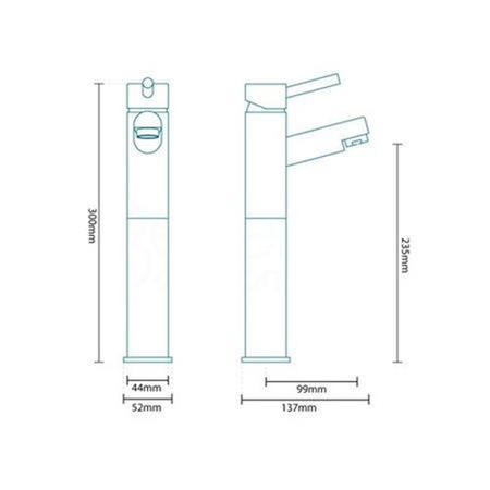 Deluxe Extended Basin Mixer Tap - Peru Range