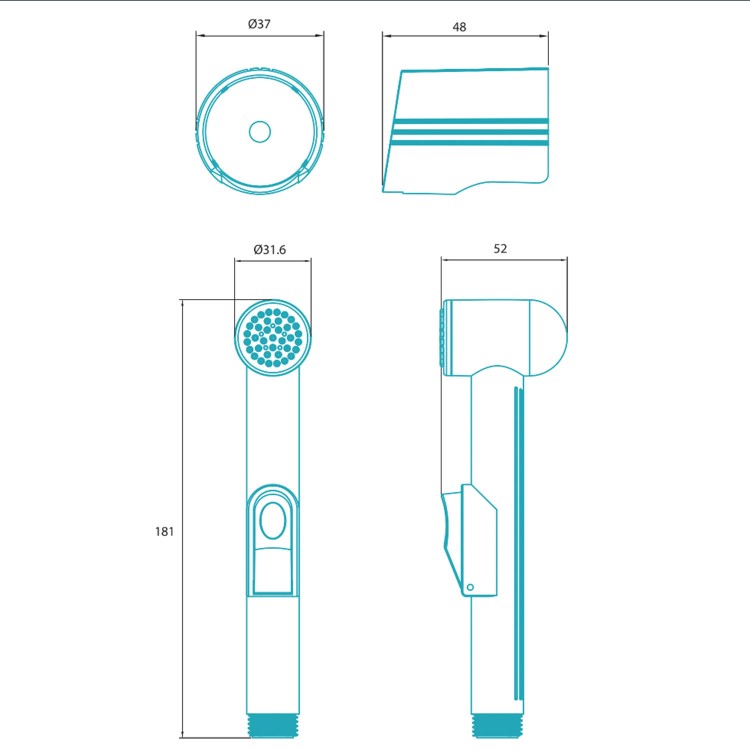 WR Series Luxury Douche Kit
