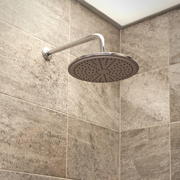 Round 250mm Rain Shower Head & Wall Arm