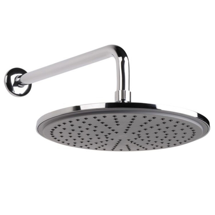 Round 250mm Rain Shower Head & Wall Arm