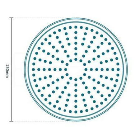 Round 250mm Rain Shower Head & Wall Arm