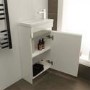 420mm Vanity Basin Unit - White Single Door Unit - Vigo Range