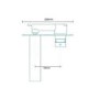 GRADE A2 - Wall Mounted Chrome Basin Mixer Tap - Cube