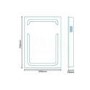 Resonance Illuminated LED Audio Mirror 700H 500W 70D