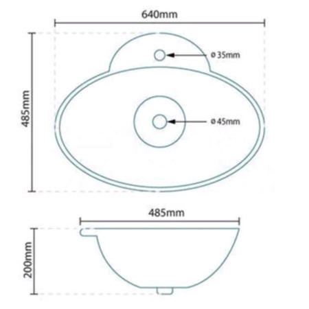GRADE A1 - Angel Countertop Basin