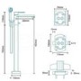 Premium Freestanding Bath Shower Mixer Tap - Pictoa Range