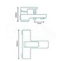 Wall Mounted Bath Shower Mixer - Serrato Range