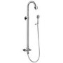 Premium Rigid Riser Shower Rail Kit with Dual Valve - Leiro Range