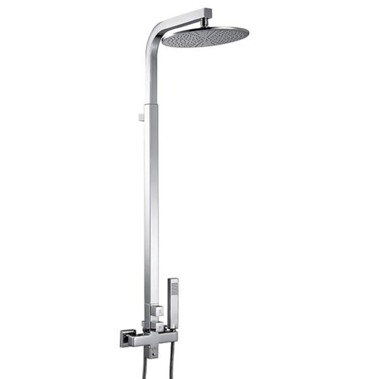 Centry Rigid Riser Shower Rail Kit with Dual Valve 