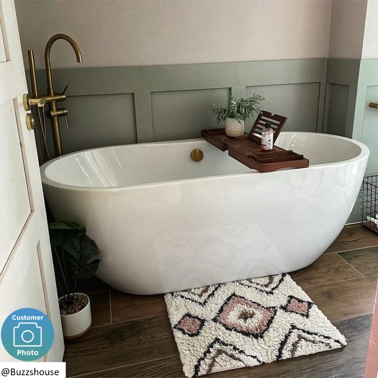 Freestanding Double Ended Bath 1650 x 750mm - Lisbon