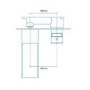 GRADE A1 - Waterfall Wall Mounted Bath Filler - Tabor Range